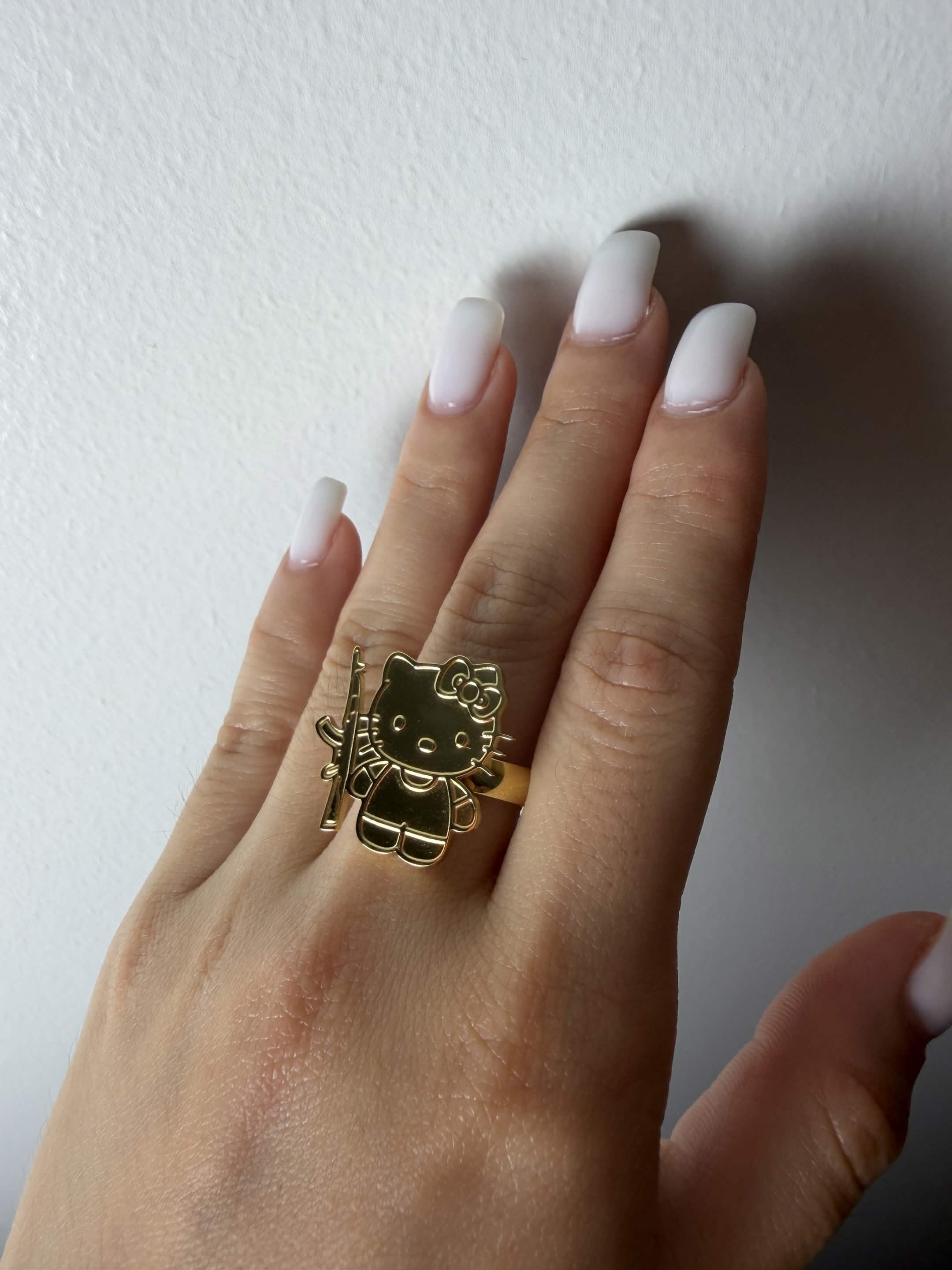 Hello Kitty Baddie Ring