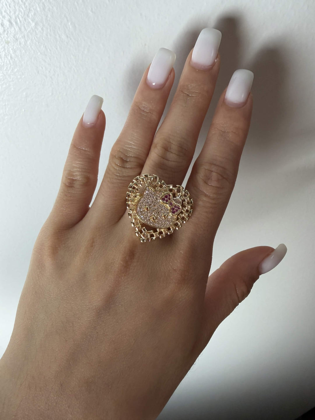 Hello Kitty Iced Out Ring