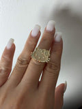 Hello Kitty Face Heart Ring